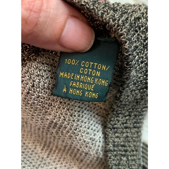 Bobby Jones cream black cotton crew neck golf sweater size XL - Picture 5 of 9